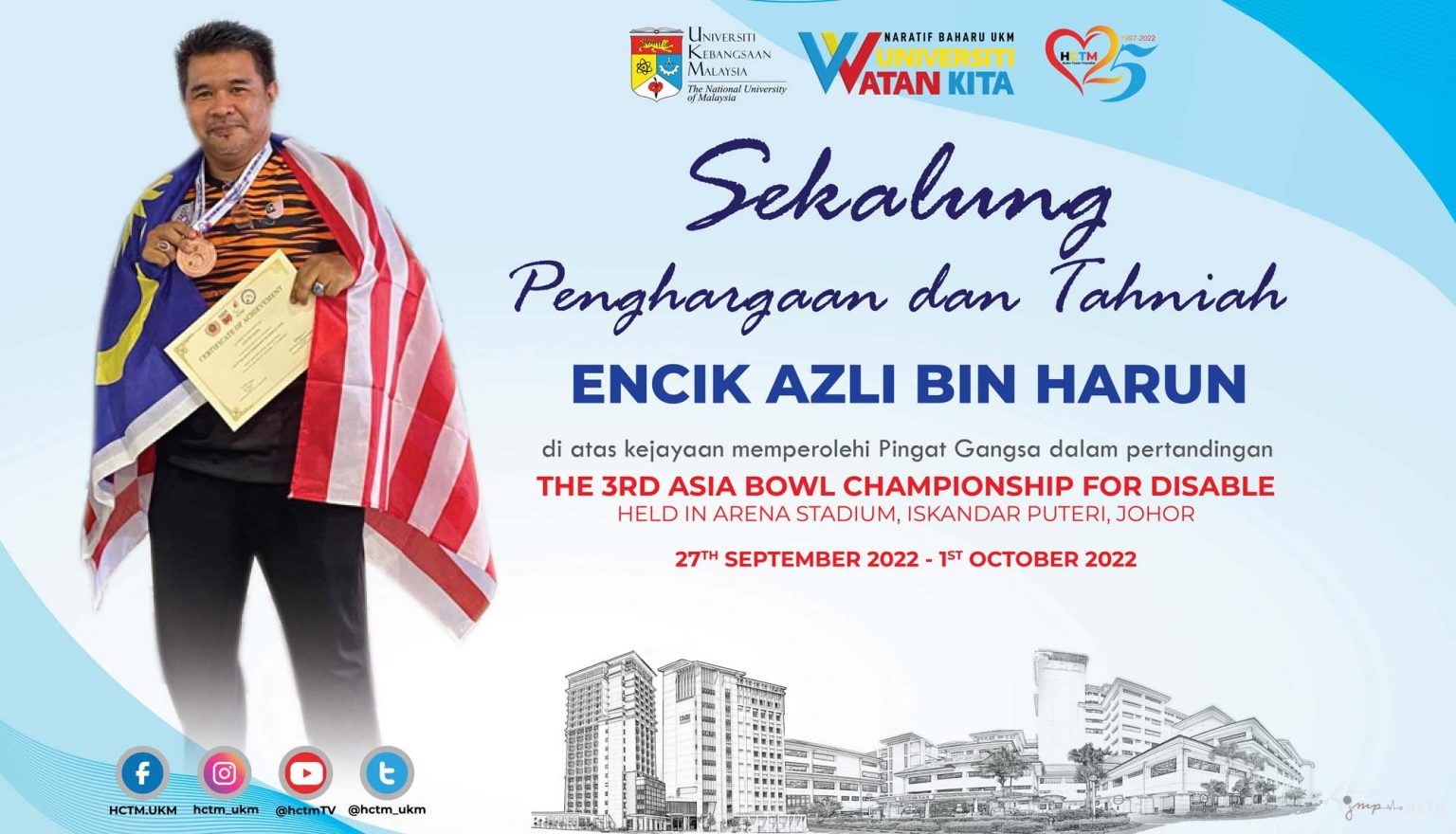Tahniah – Encik Azli Bin Harun – Perkhidmatan Makmal Diagnostik