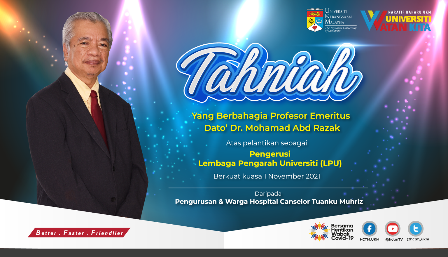 Tahniah YBhg. Prof. Emeritus Dato’ Dr. Mohamad Abd. Razak – HCTM