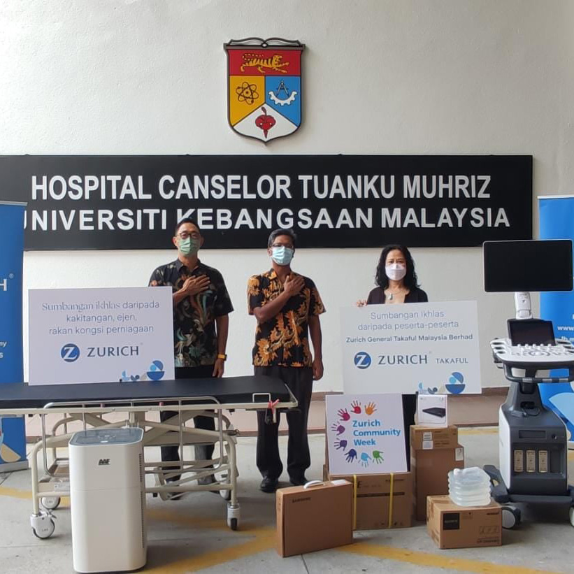 Contribution of Medical Equipment Worth RM281,525 from Zurich Malaysia